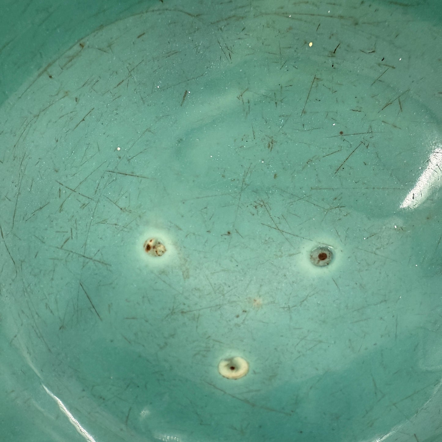 ribbed Serving Bowl | vintage pottery