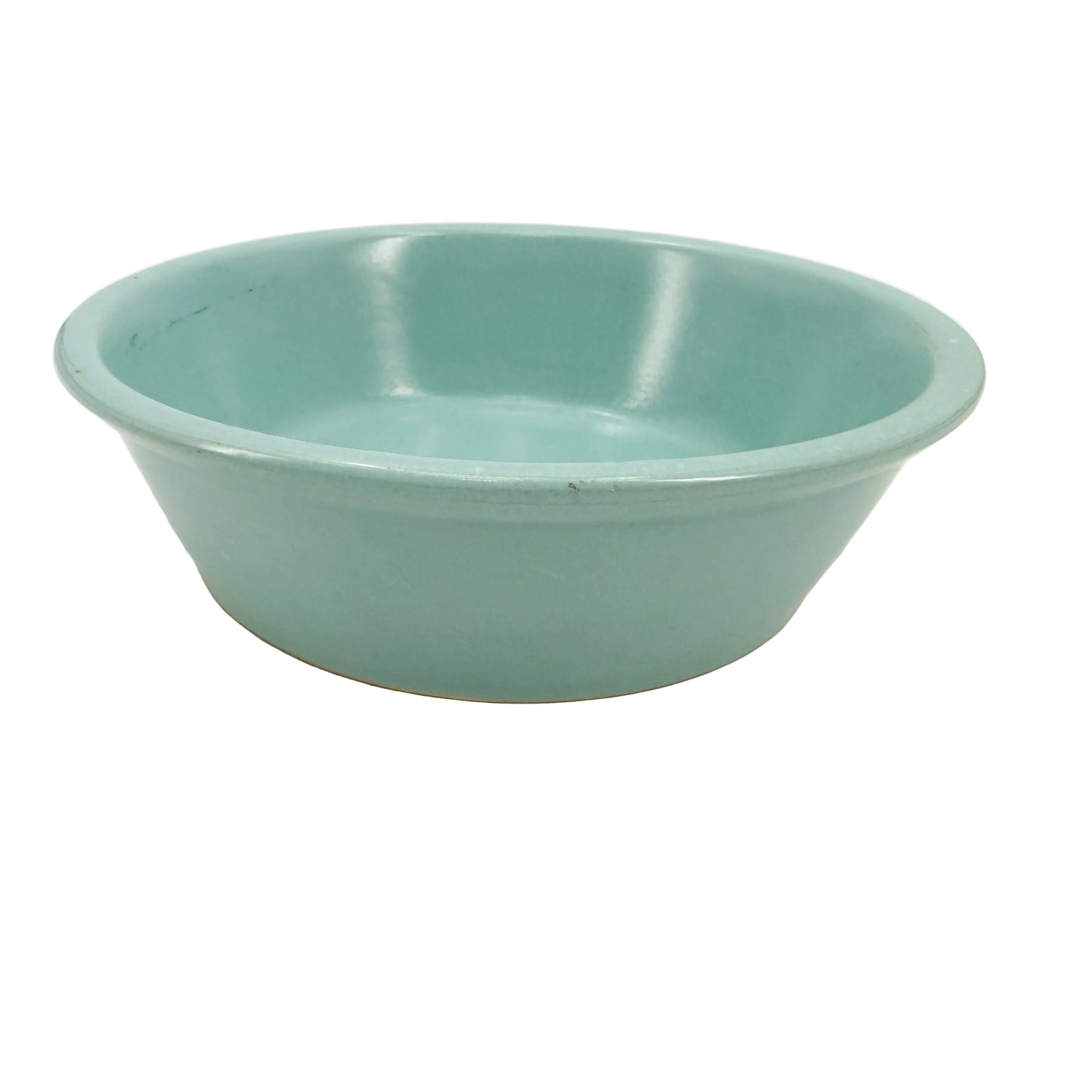 turquoise blue stoneware crock bowl | vintage pottery