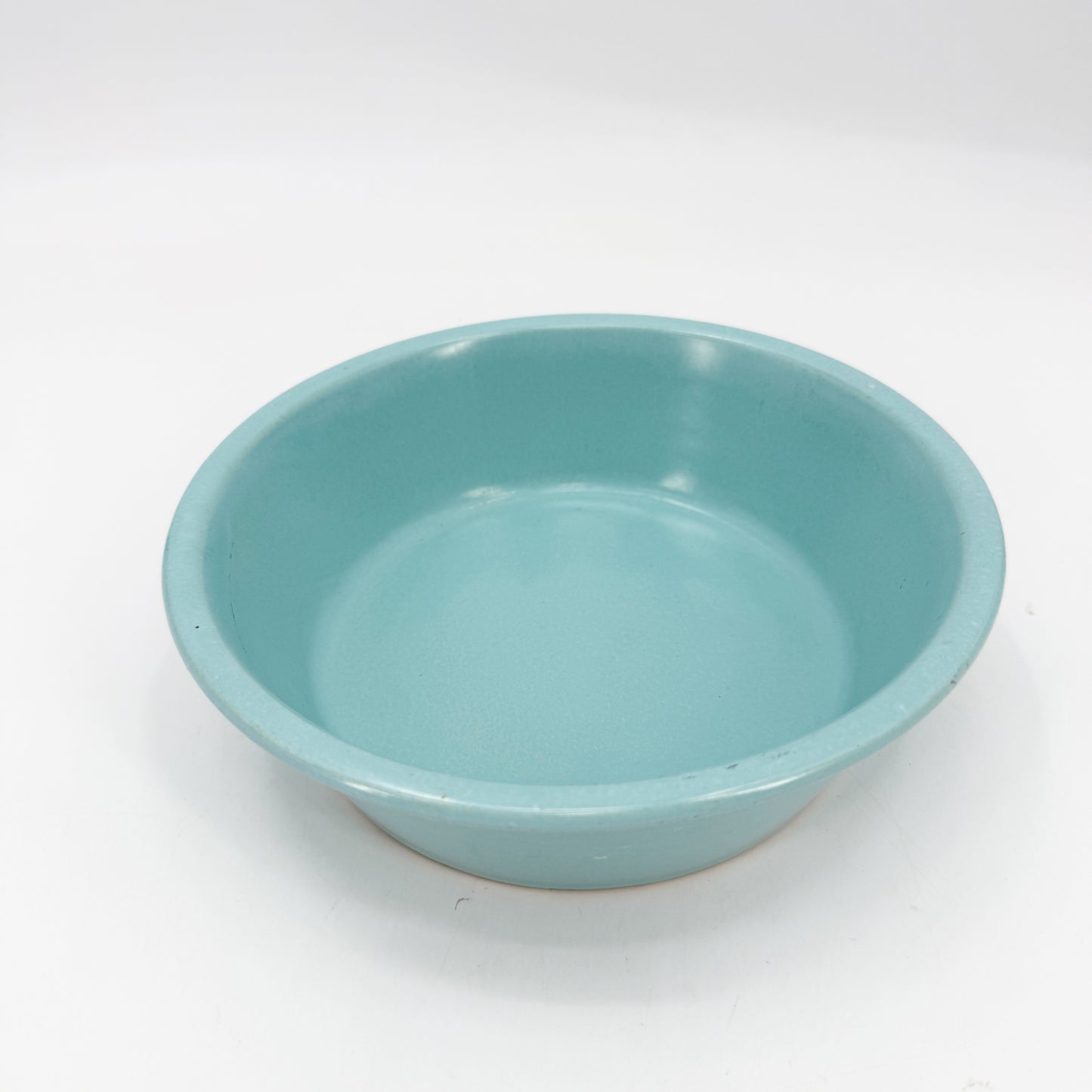 turquoise blue stoneware crock bowl | vintage pottery