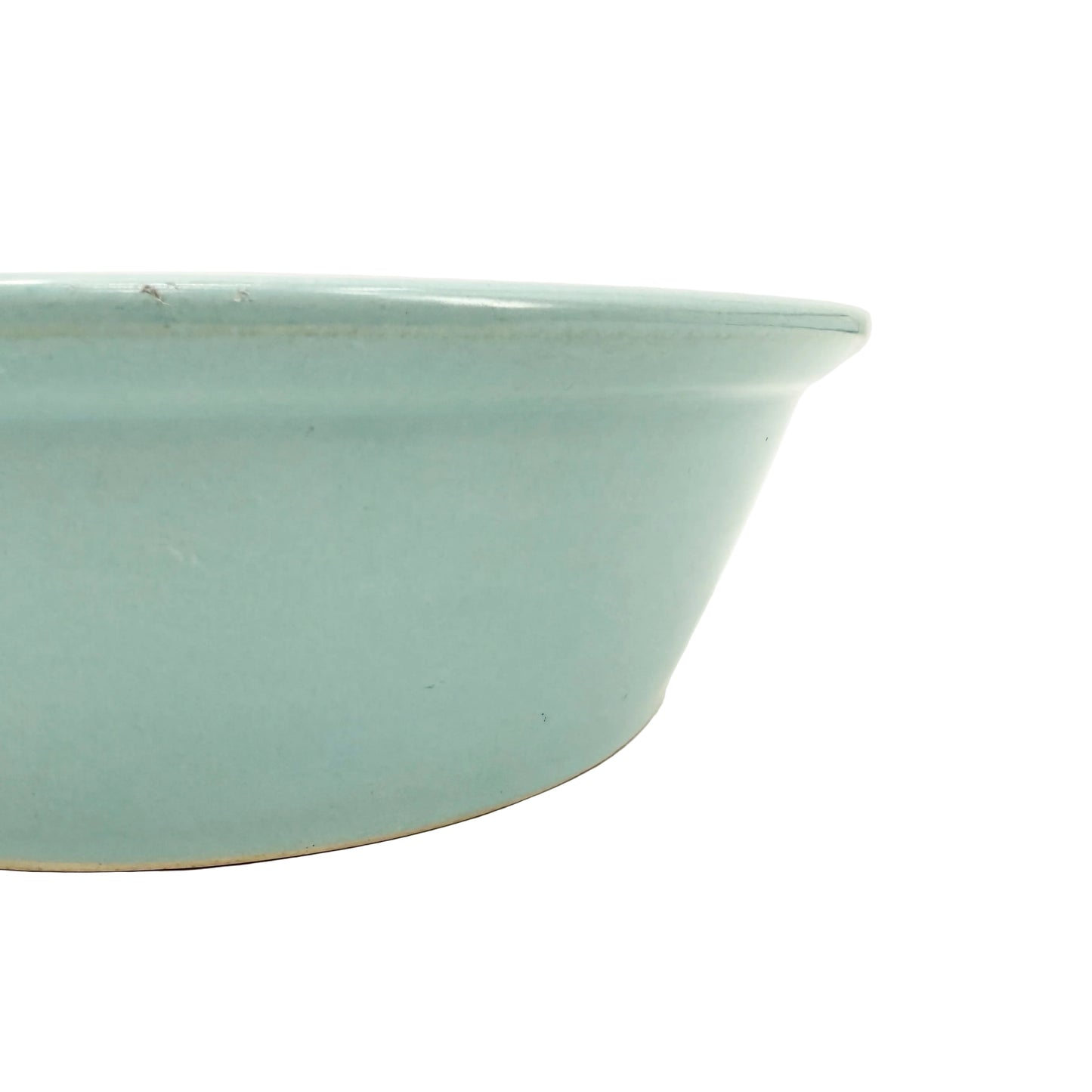 turquoise blue stoneware crock bowl | vintage pottery