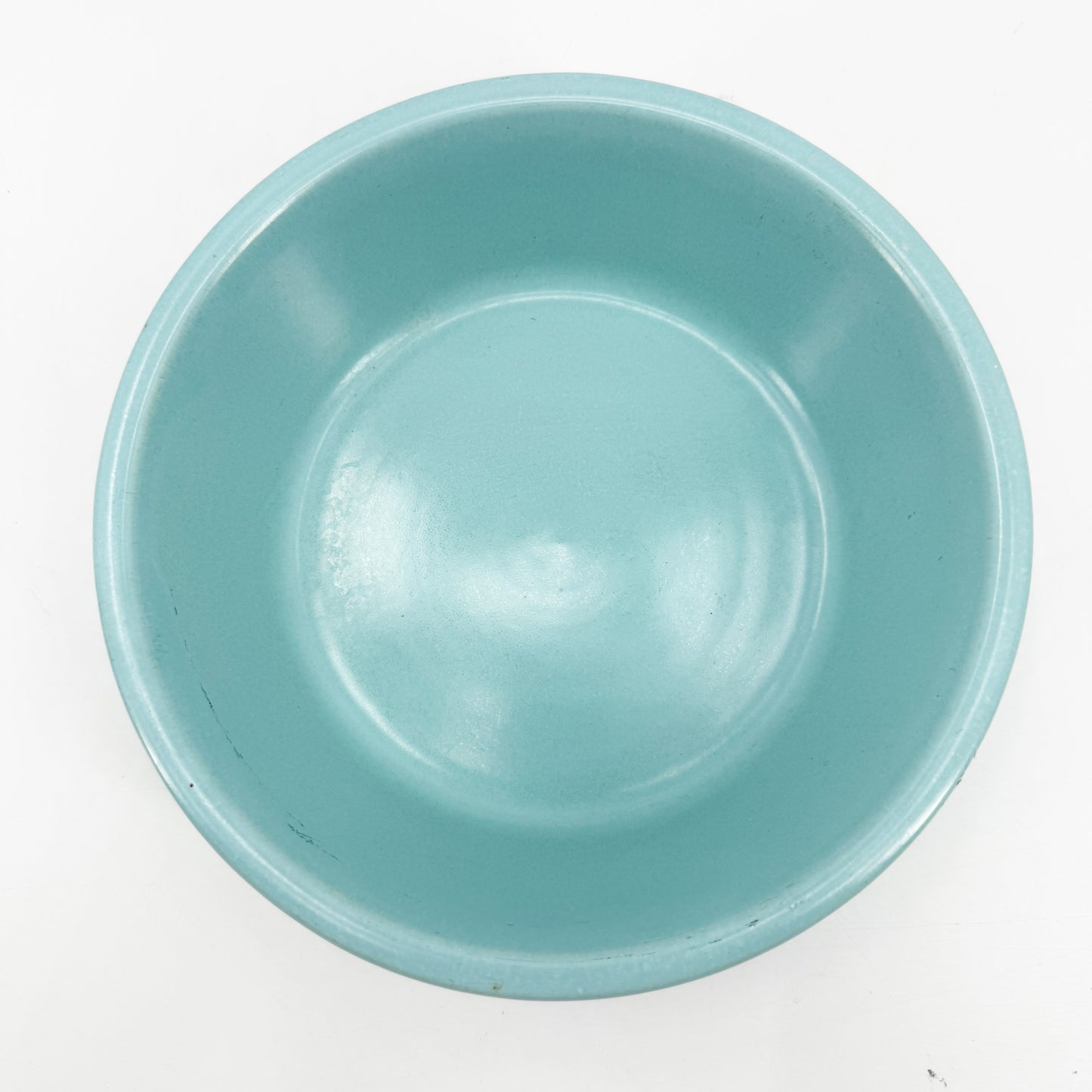turquoise blue stoneware crock bowl | vintage pottery