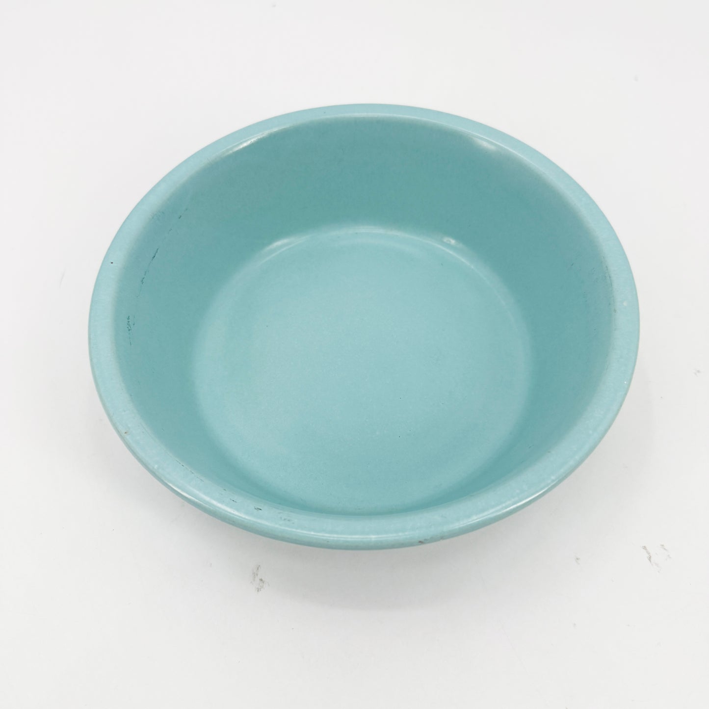 turquoise blue stoneware crock bowl | vintage pottery