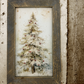 Vintage Christmas Tree | 16" x 10 framed art print