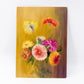 vintage floral oil painting on canvas | 10" x 14" {unframed}