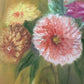 vintage floral oil painting on canvas | 10" x 14" {unframed}