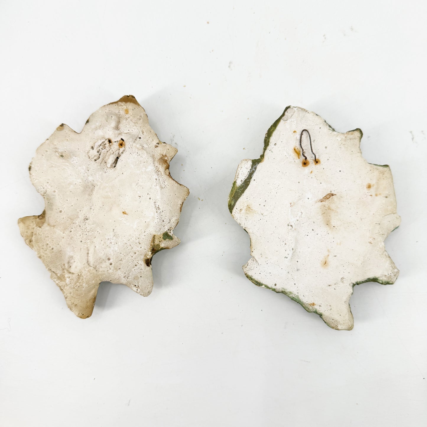 Plaster of Paris Floral Wall Plaques | vintage art