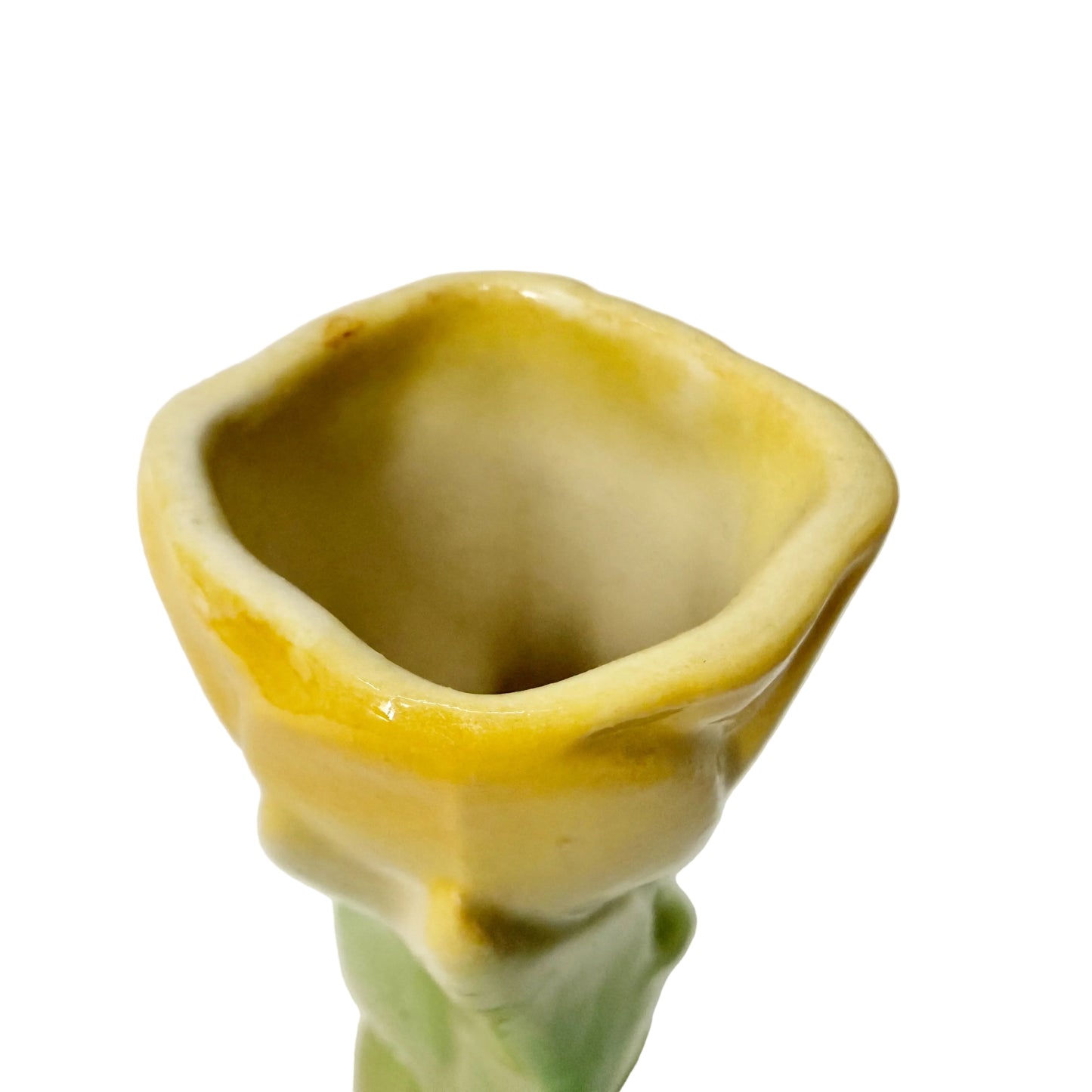 Shawnee yellow & green Bud floral Vase | vintage art pottery