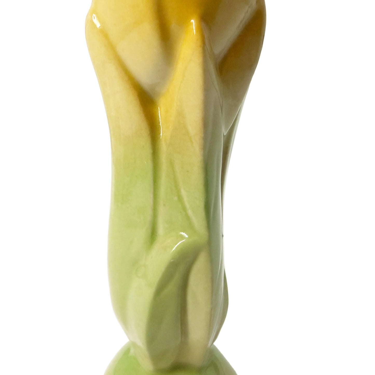 Shawnee yellow & green Bud floral Vase | vintage art pottery